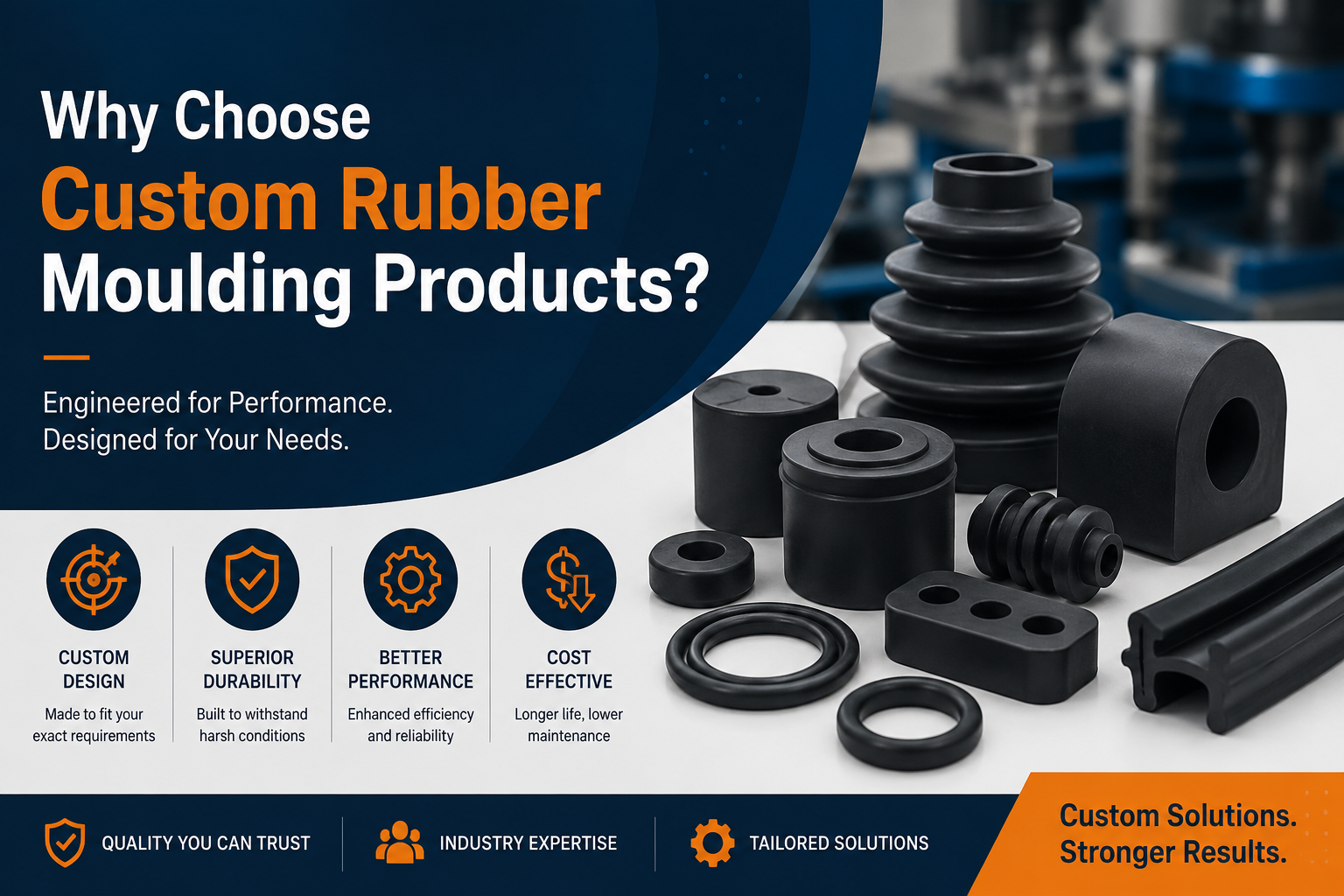 Why Choose Custom Rubber Moulding Products? – Rubber Molded Products