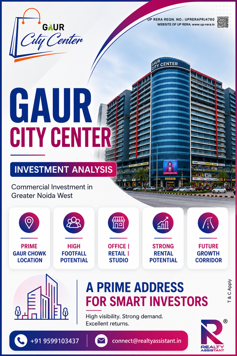 Gaur City Center Noida Extension: The Smart Choice for Commercial Bu...