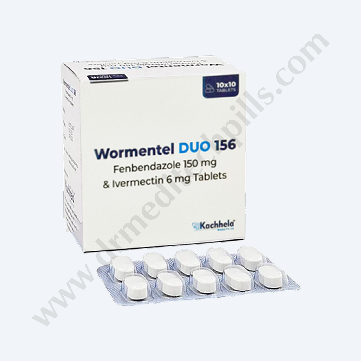 Buy Wormentel Duo 156 (Fenbendazole/Ivermectin) Tablet Online | Dr Meditech Pills