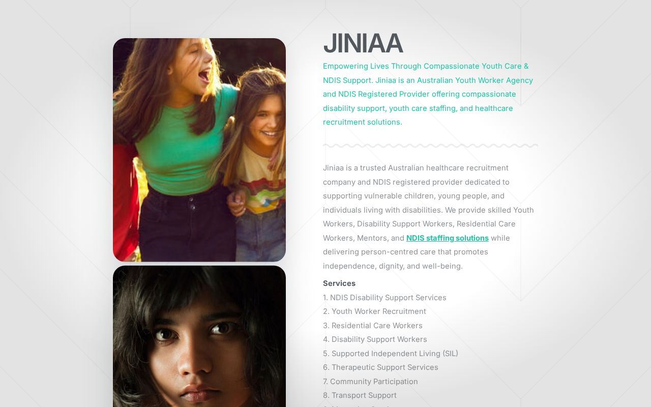 Jiniaa | Care & Support Agency Australia
