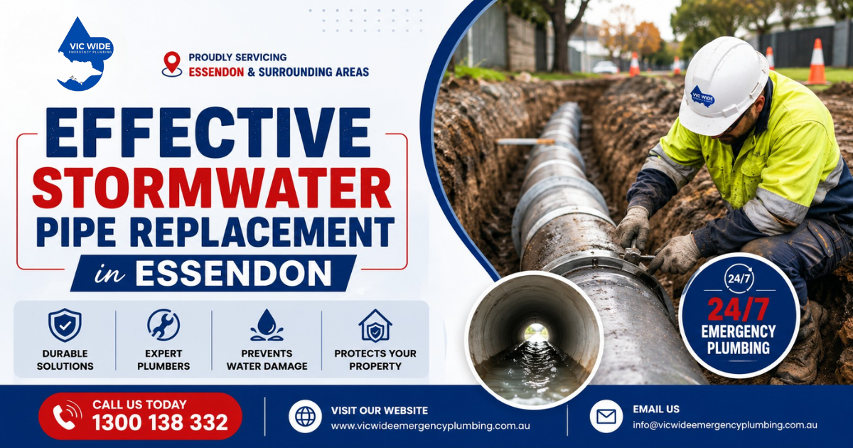 Effective Stormwater Pipe Replacement in Essendon