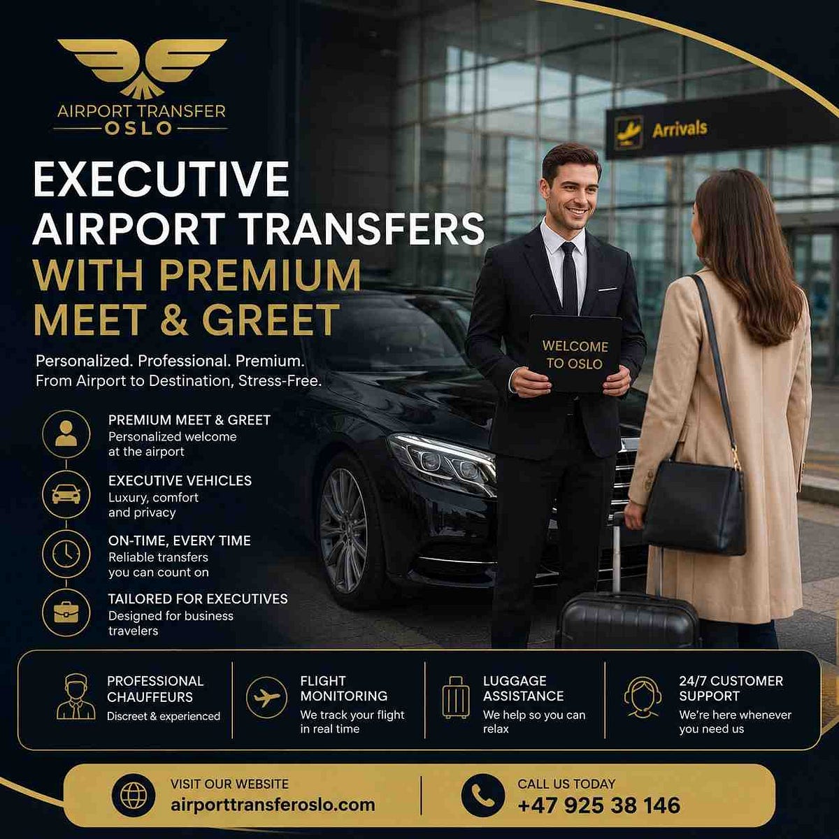 Executive Airport Transfers with Premium Meet & Greet | by Airport Transfer Oslo | Jul, 2026 | Medium