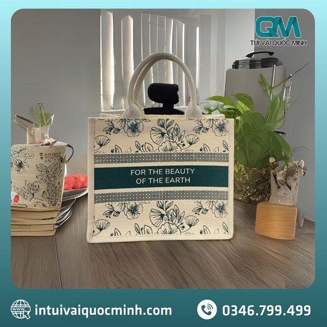 Túi vải đay - Linen trơn - In Túi Vải Quốc Minh