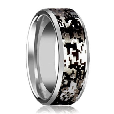 STEALTH | Tungsten Ring Engraved Digital Camouflage Profile Picture