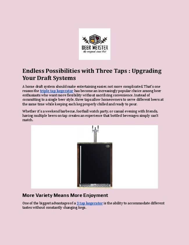 Endless Possibilities with Three Taps _ Upgrading Your Draft Systems.docx | PDF Host