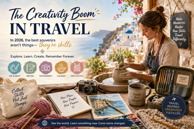 The Rise of the Creativity Boom: Why Travelers Are Trading Sunbeds for Studios in 2026: mindfuldiaries — LiveJournal