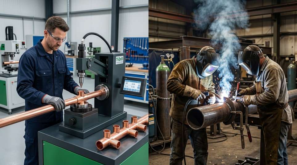 T-Drill Collaring vs Traditional Branch Welding: Cost and Performance Comparison