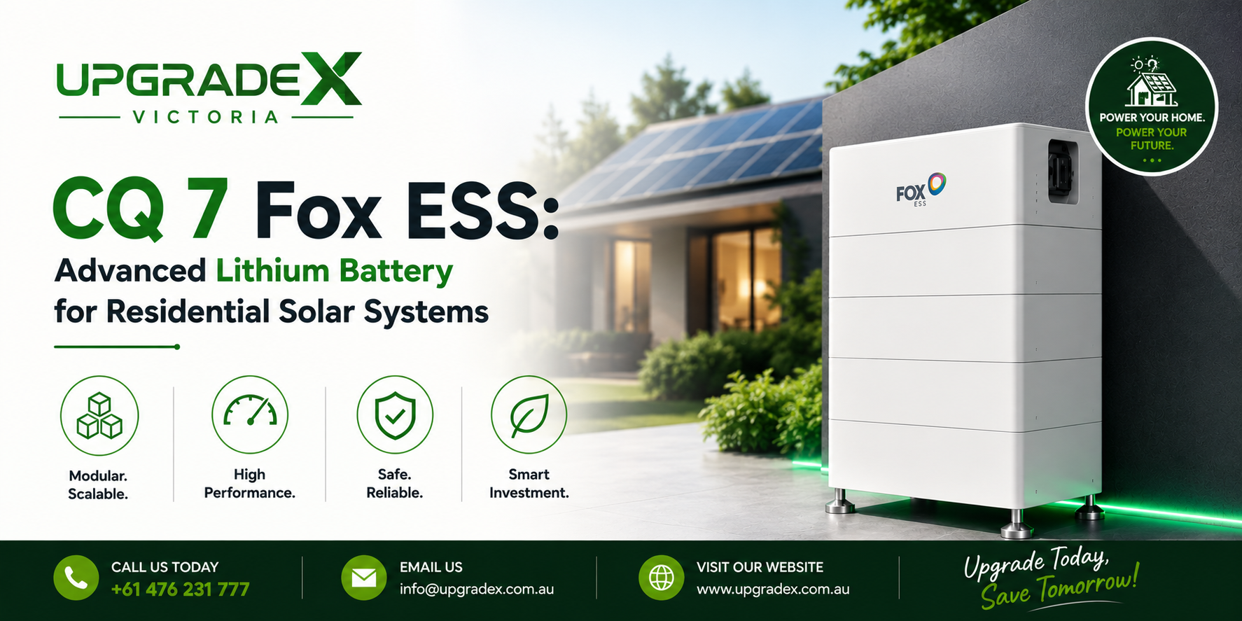 CQ7 FOX ESS: Advanced Lithium Battery for Solar Systems