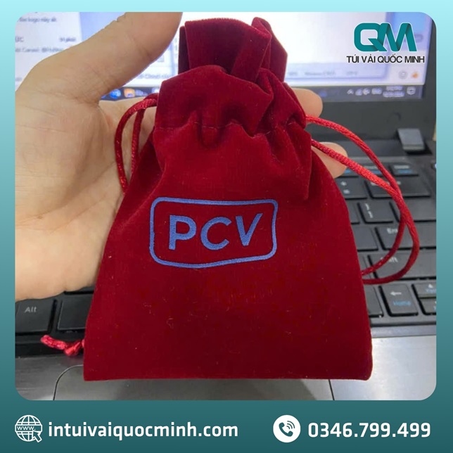 Túi dây rút mini - In Túi Vải Quốc Minh