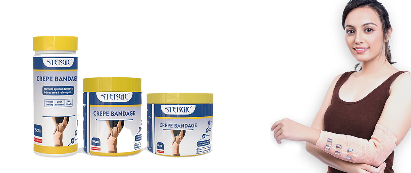 The Right Way to Use a Crepe Bandage for Sprains, Swelling, and Sports  – Stergic
