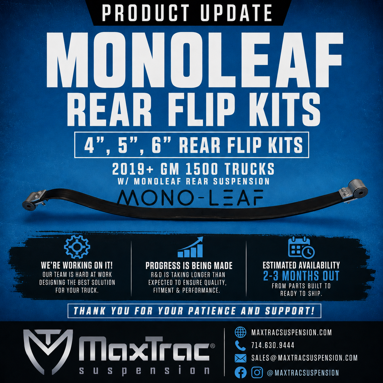 MONOLEAF FLIP KIT UPDATE - Maxtrac Suspension Maxtrac Suspension