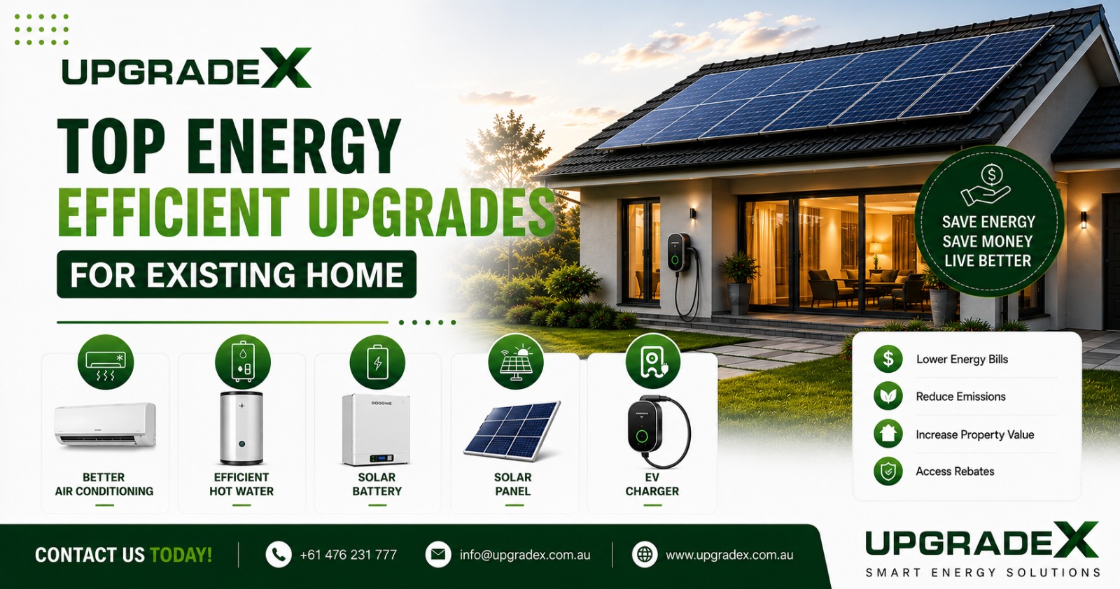 Top Energy Efficient Upgrades for Existing Homes in Melbourne