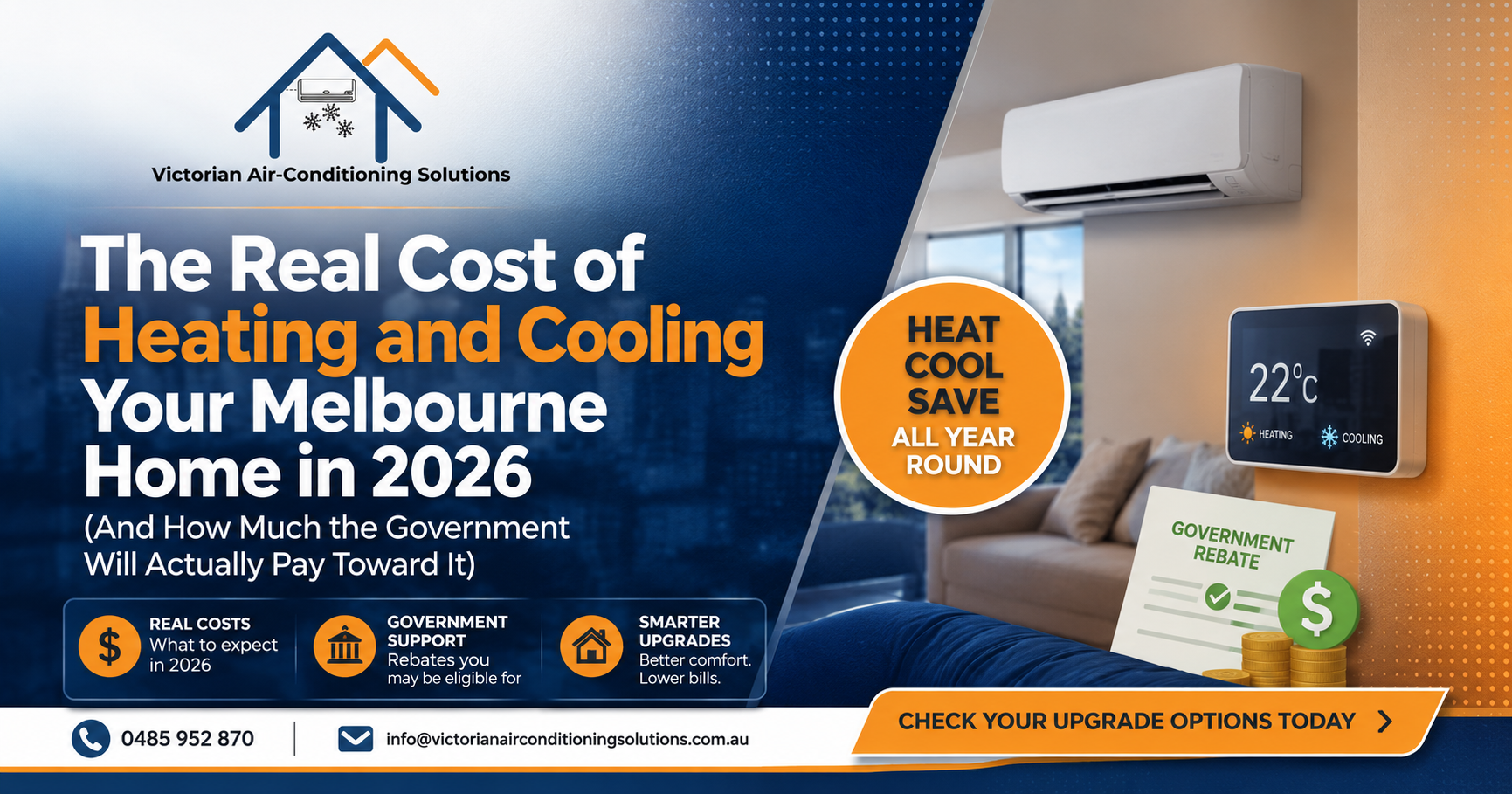 The Real Cost of Heating and Cooling Your Melbourne Home in 2026
