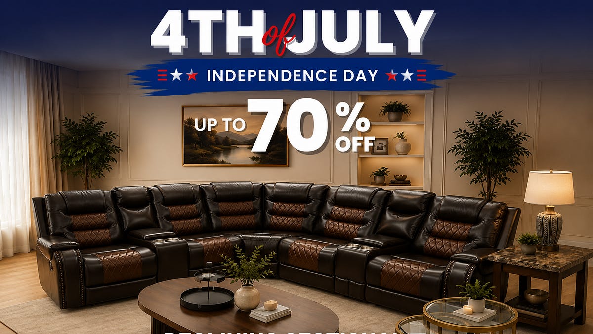 Independence Day Modern Sectional Sofa Deals in Hobart, Indiana