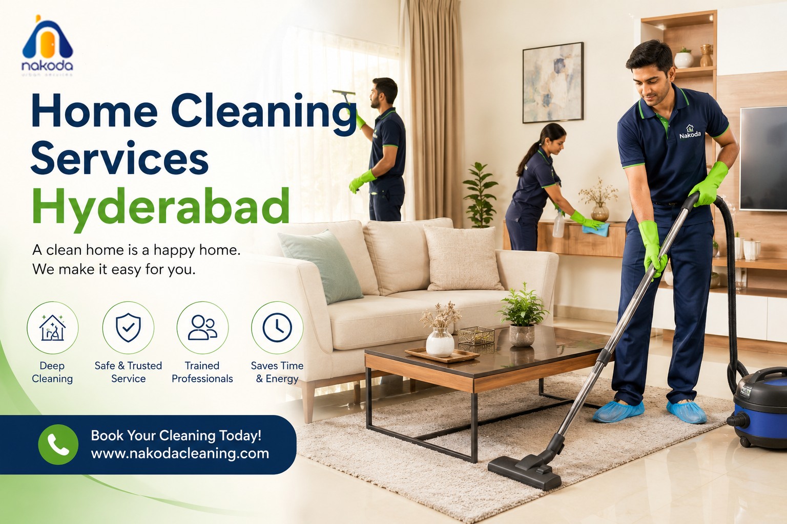 Home Cleaning Services Hyderabad | Cleaning Services | Nakoda