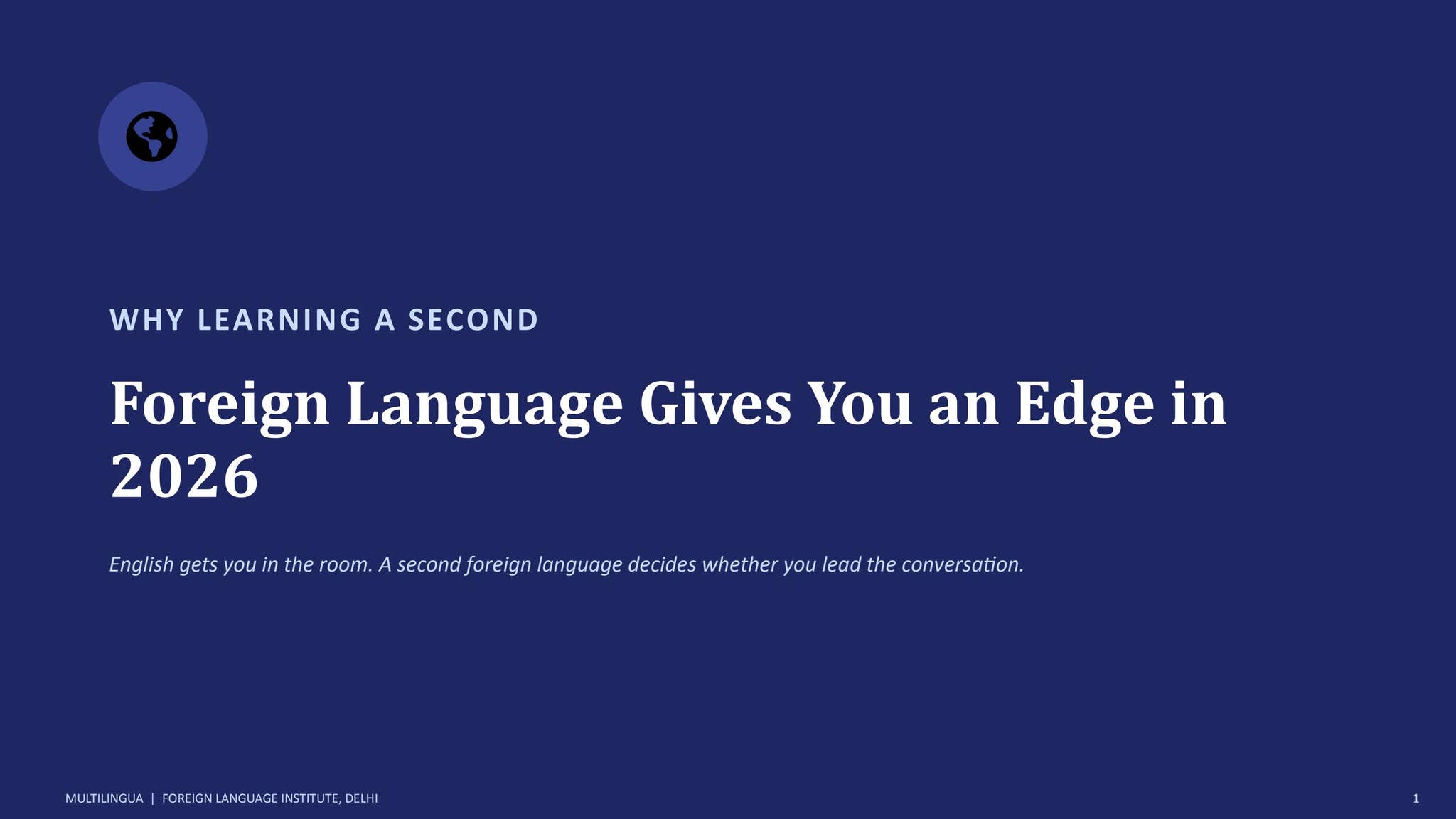Why Learning a Second Foreign Language Gives You an Edge in 2026 by Multi Lingua - Issuu