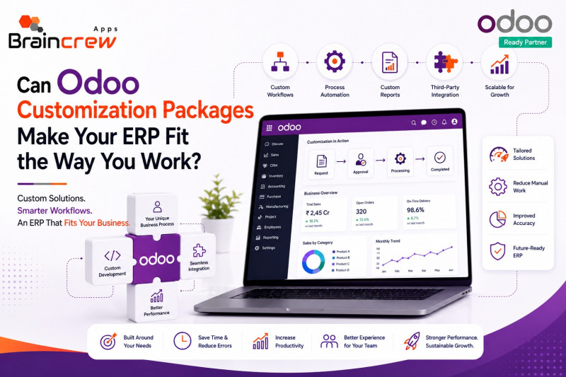 Can Odoo Customization Packages Make Your ERP Fit the Way You Work?: braincrewapps — LiveJournal