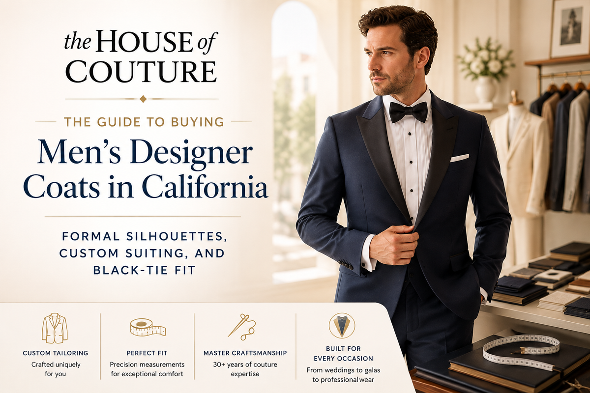 The Guide to Buying Men’s Designer Coats in California: Formal Silhoue                              –         THE HOUSE OF COUTURE