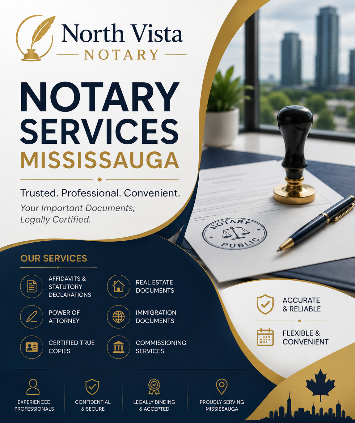 Certified Notary Services Mississauga for Secure Documentation – North Vista Notary
