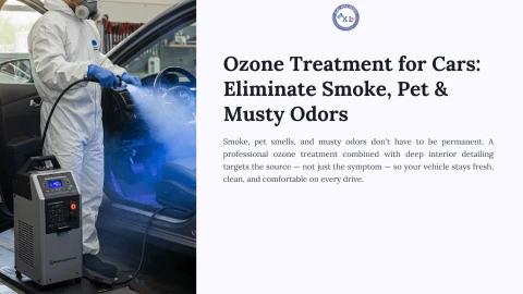 Ozone Treatment for Cars Eliminate Smoke, Pet & Musty Odors