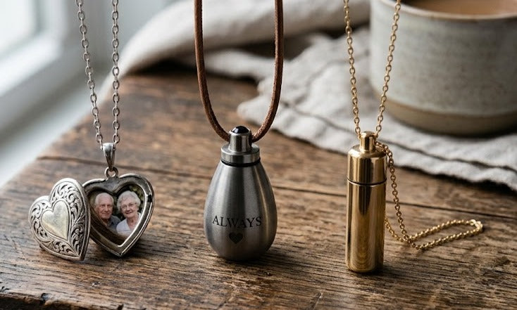 Lockets vs. Urn Pendants vs. Capsule Vials for Ashes  – Petals and Keepsakes