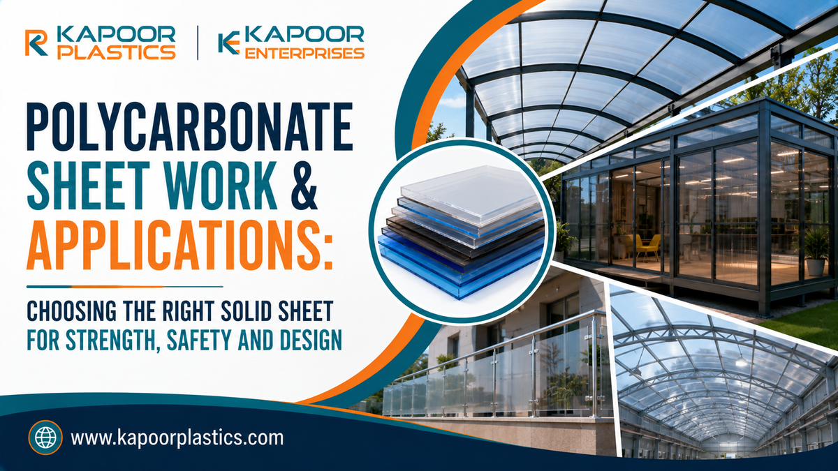 Polycarbonate Sheet Work & Applications: Choosing the Right Solid Sheet for Strength, Safety and Des | kapoorplastics