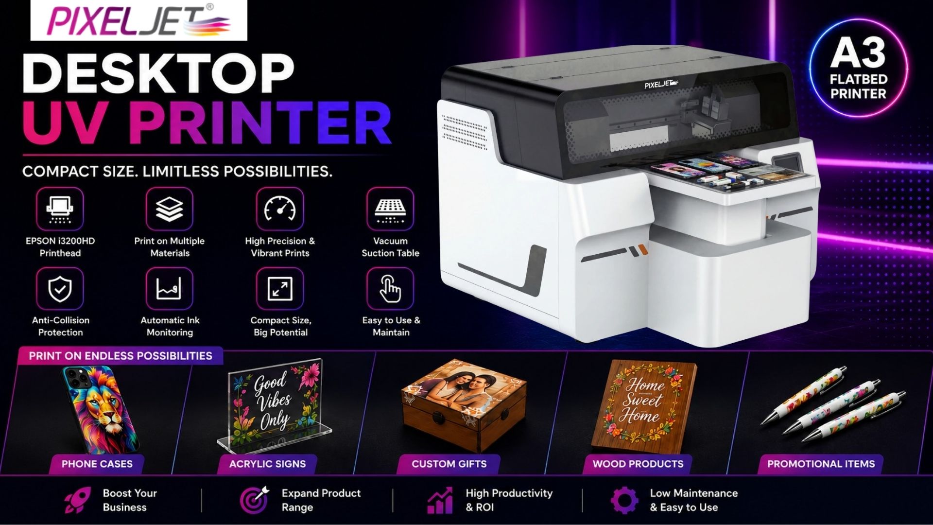 Desktop UV Printer: Complete buyer's guide for small businesses - Pixeljet