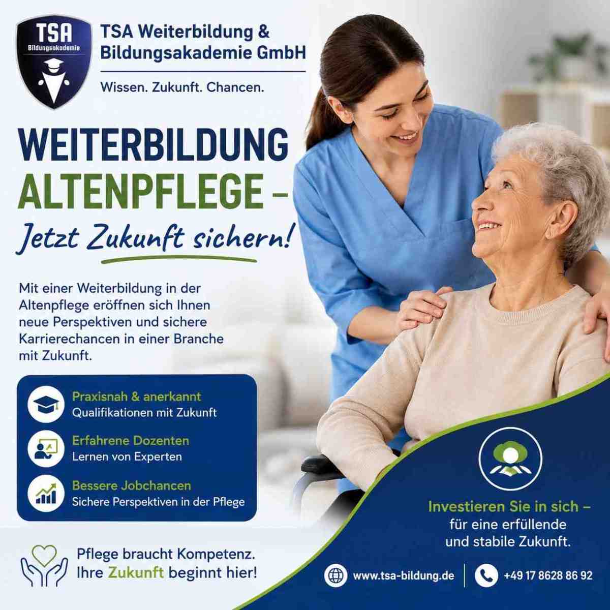 Weiterbildung Altenpflege – Jetzt Zukunft sichern! – TSA Bildung