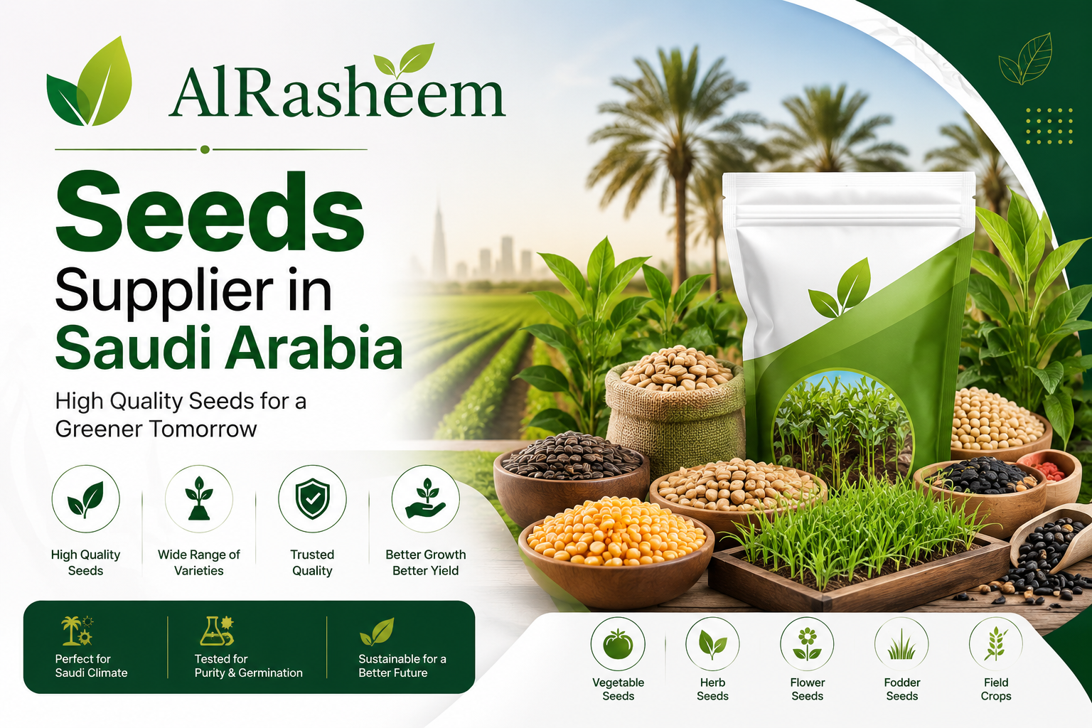 Trusted Seeds Supplier in Saudi Arabia for Modern Agriculture – AlRasheem