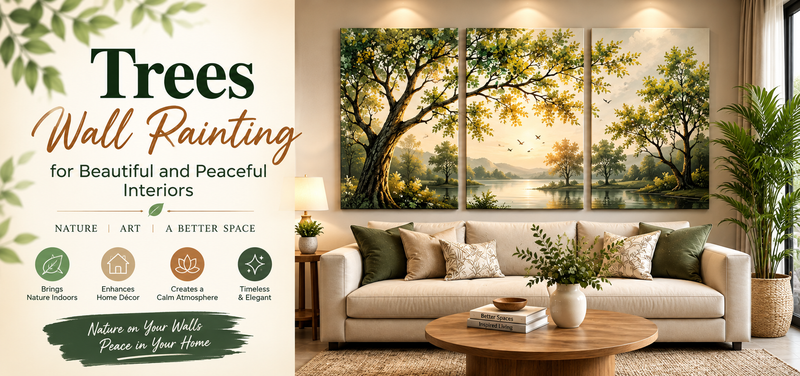 Trees Wall Painting for Beautiful and Peaceful Interior - House Art