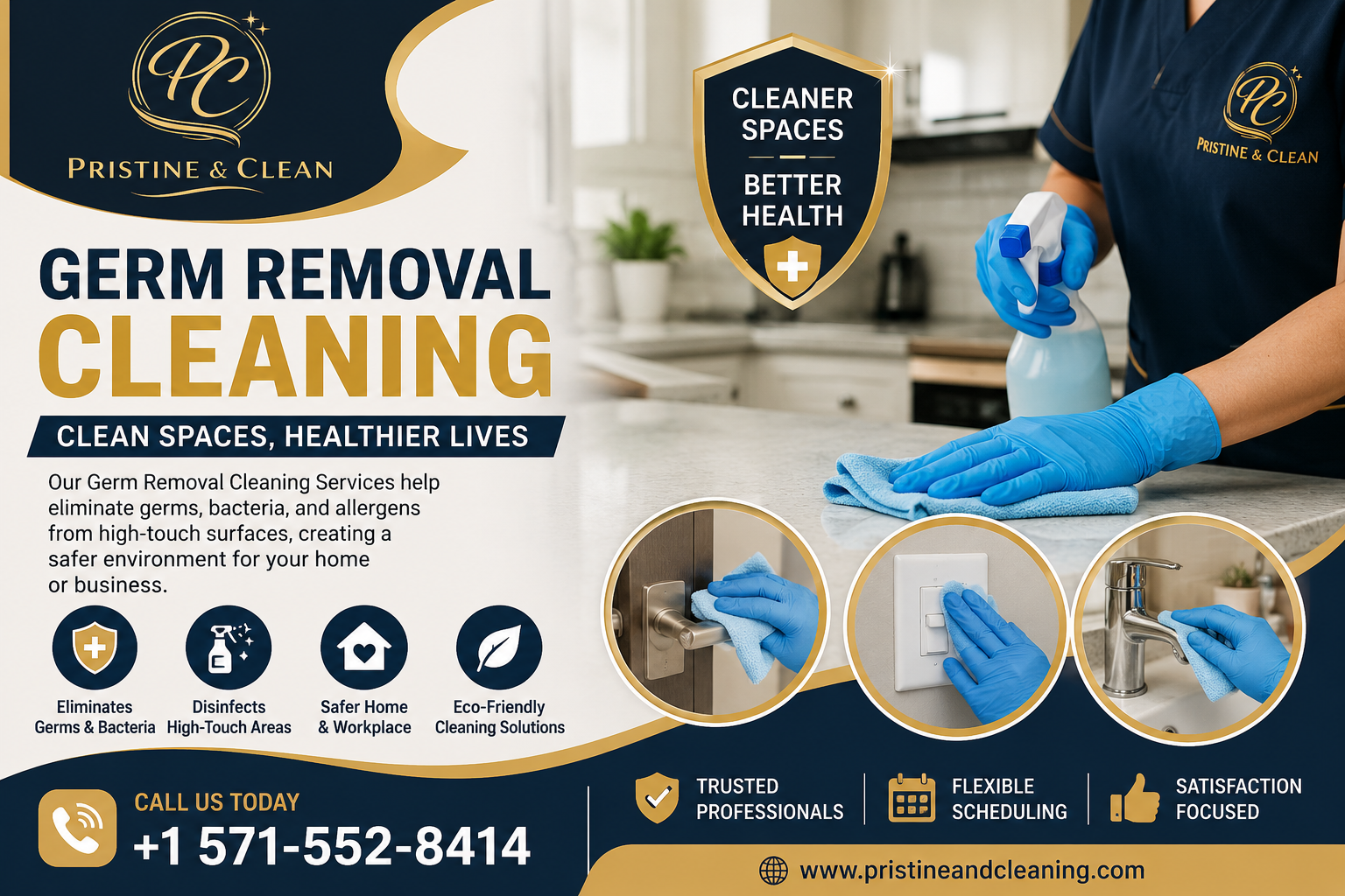Germ Removal Cleaning Services for Cleaner Spaces