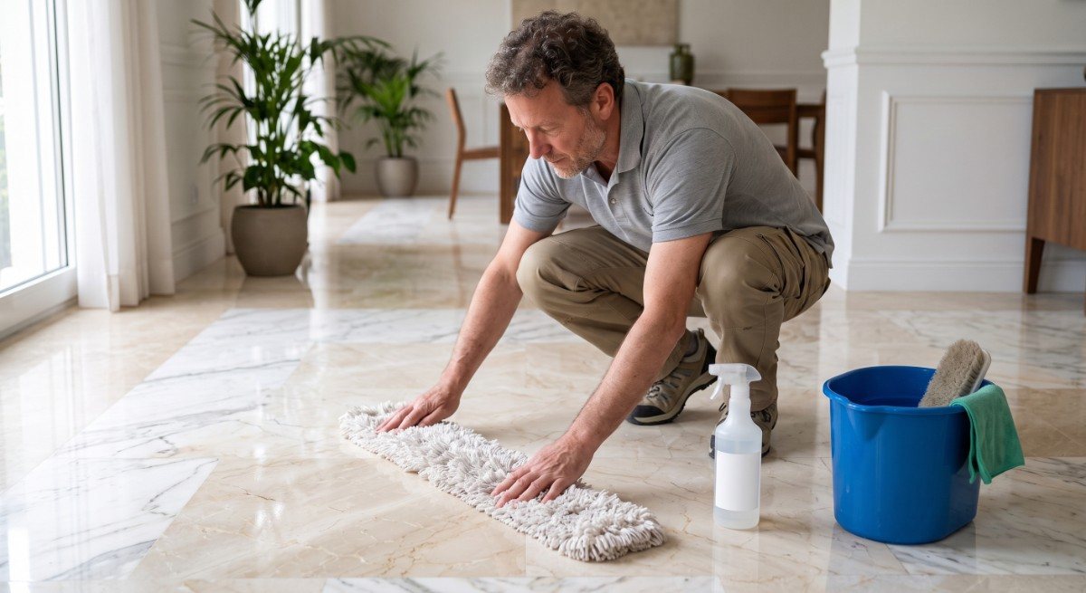 How to Clean Italian Marble Floors Without Damaging the Stone?