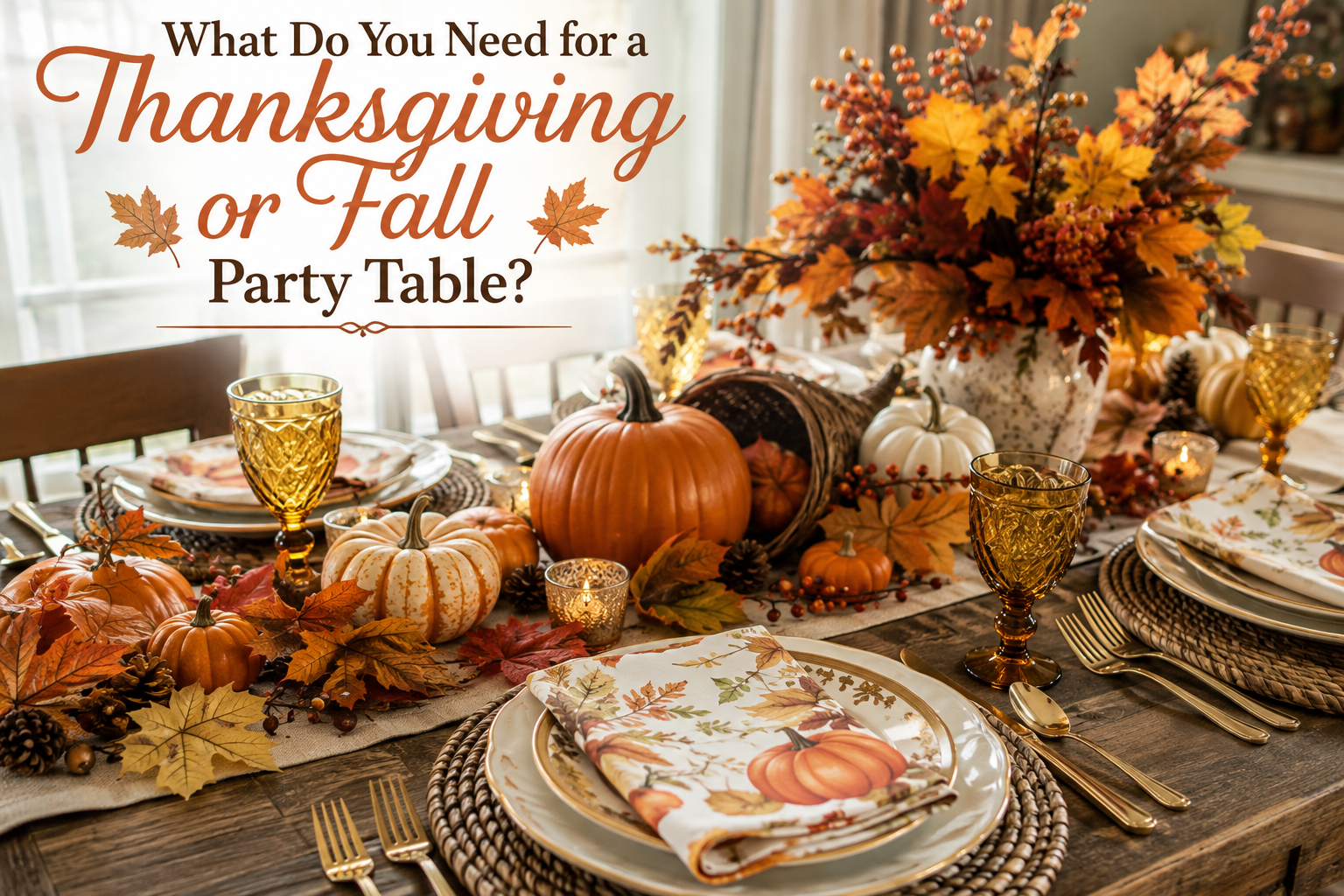What Do You Need for a Thanksgiving or Fall Party Table? – Party Source LLC