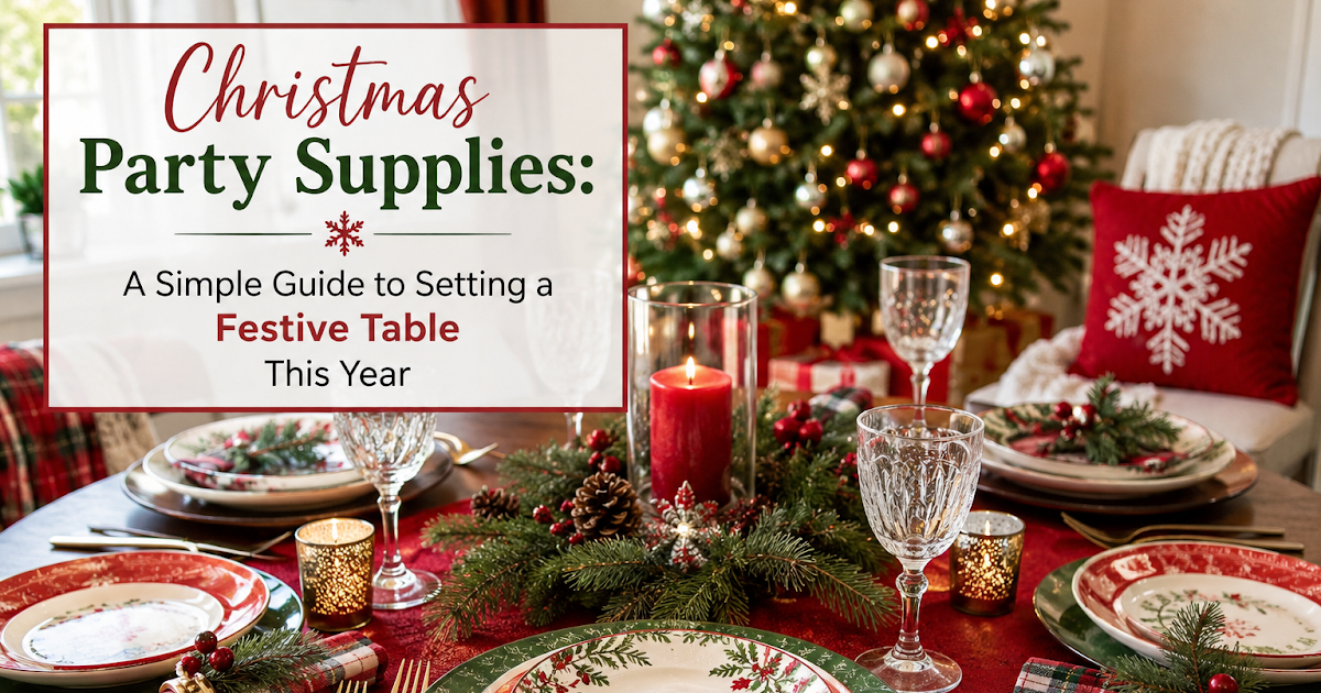 Christmas Party Supplies: A Simple Guide to Setting a Festive Table This Year