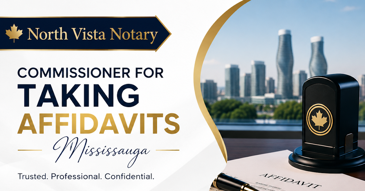 How to Find a Commissioner for Taking Affidavits in Mississauga