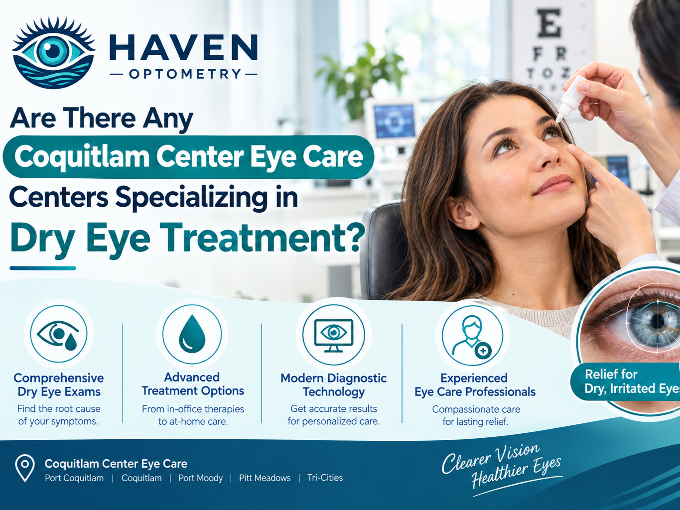 Are there any Coquitlam Center eye care centers specializing in dry eye treatment?