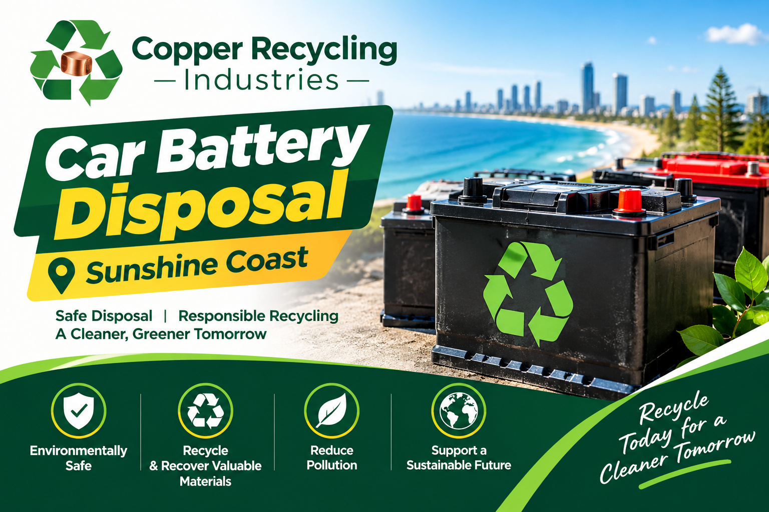 Eco-Friendly Car Battery Disposal Practices for Sunshine Coast Residents – Copper Recycling Industries