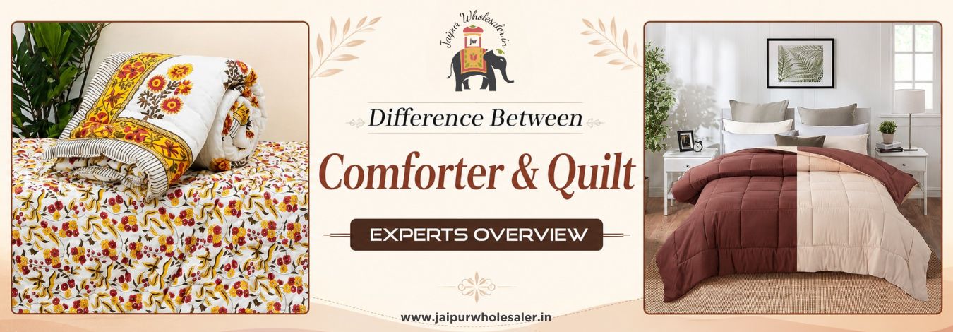 Difference between Quilt and Comforter - Complete Guide
