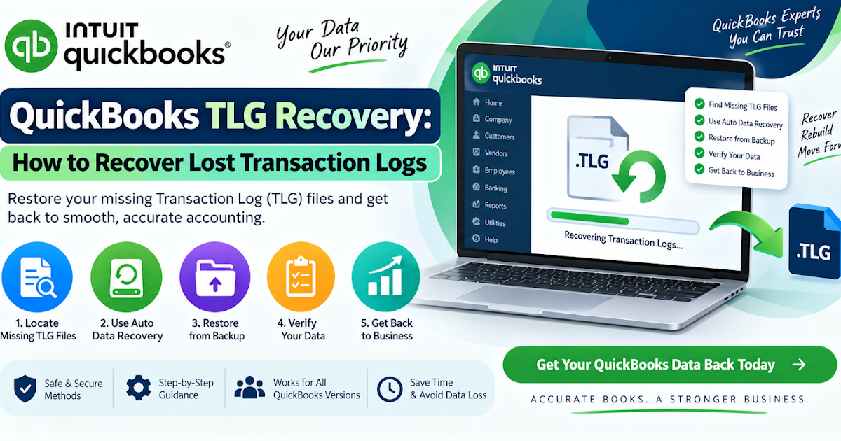 QuickBooks TLG Recovery: How to Recover Lost Transaction Logs