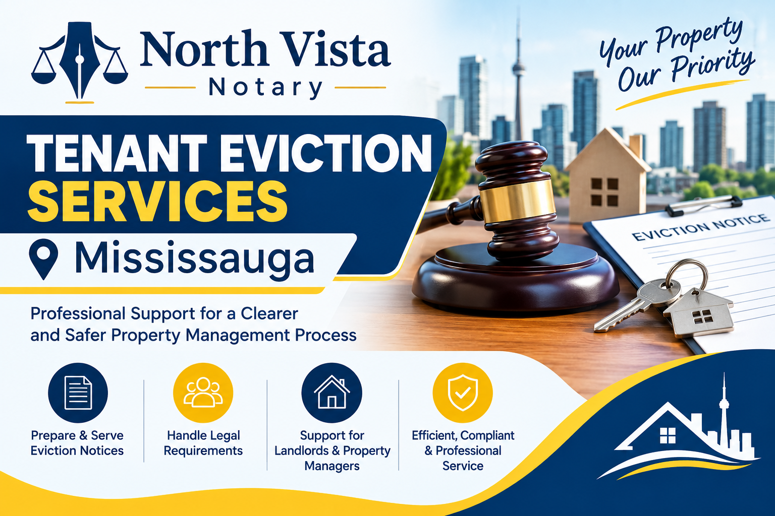 Essential Considerations for Tenant Eviction Services in Mississauga – North Vista Notary