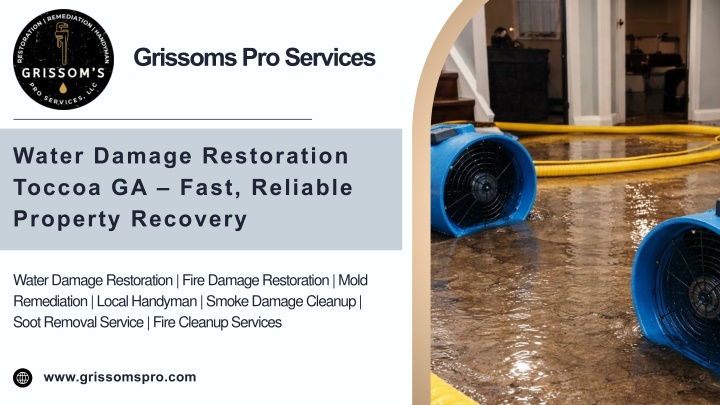 PPT - Water Damage Restoration Toccoa GA – Fast, Reliable Property Recovery PowerPoint Presentation - ID:14915936