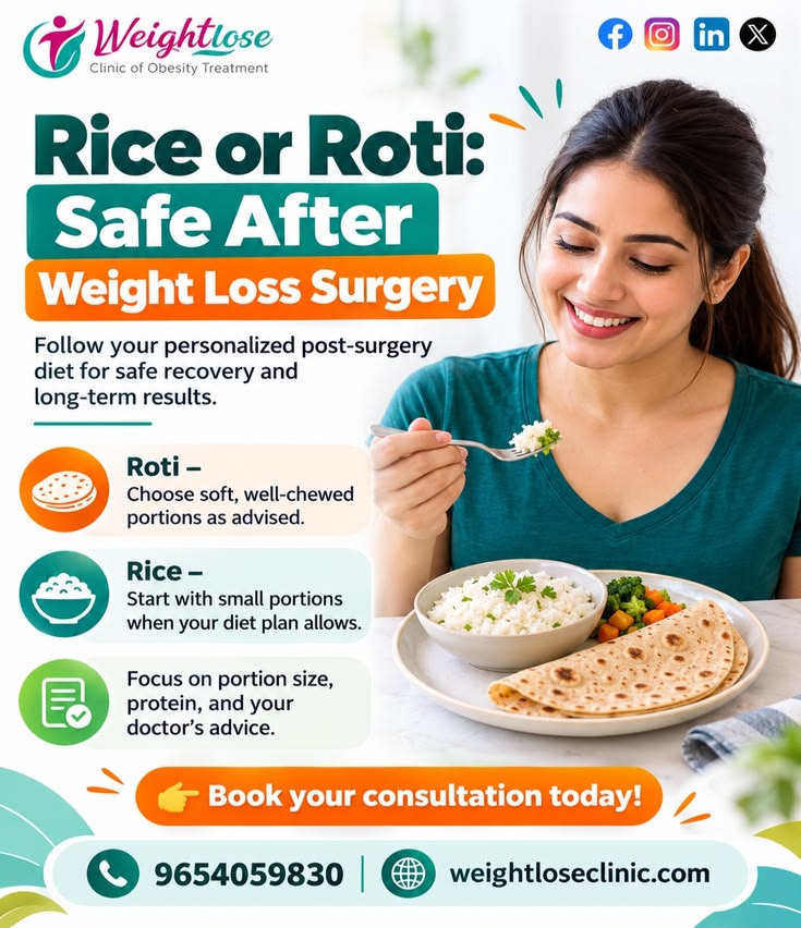 Rice and Roti After Weight Loss Surgery