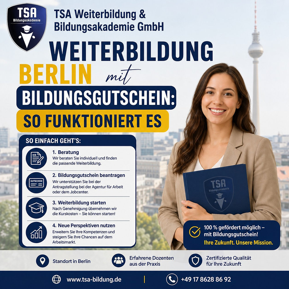 Weiterbildung Berlin mit Bildungsgutschein: So funktioniert es