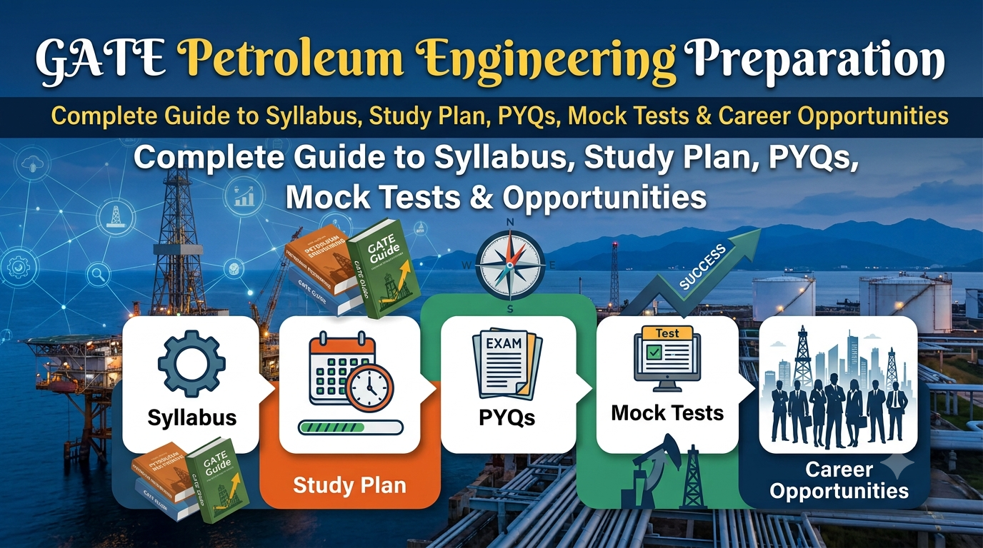 GATE Petroleum Engineering Preparation: Complete Guide to Syllabus, Study Plan, PYQs, Mock Tests & Career Opportunitie