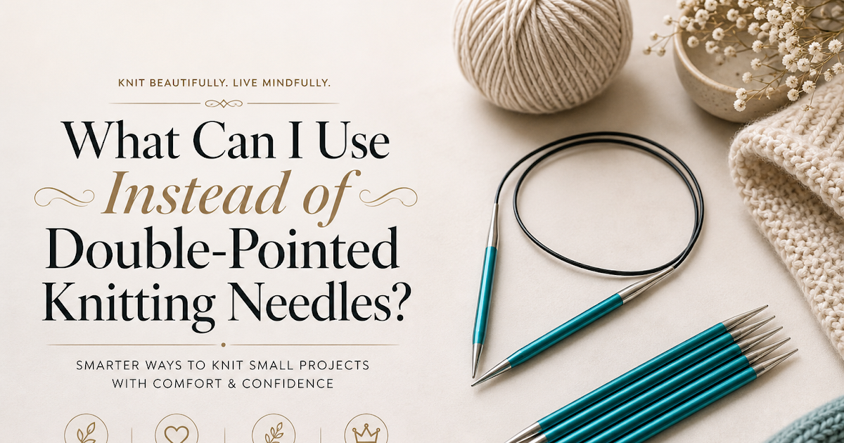 What Can I Use Instead of Double-Pointed Knitting Needles?