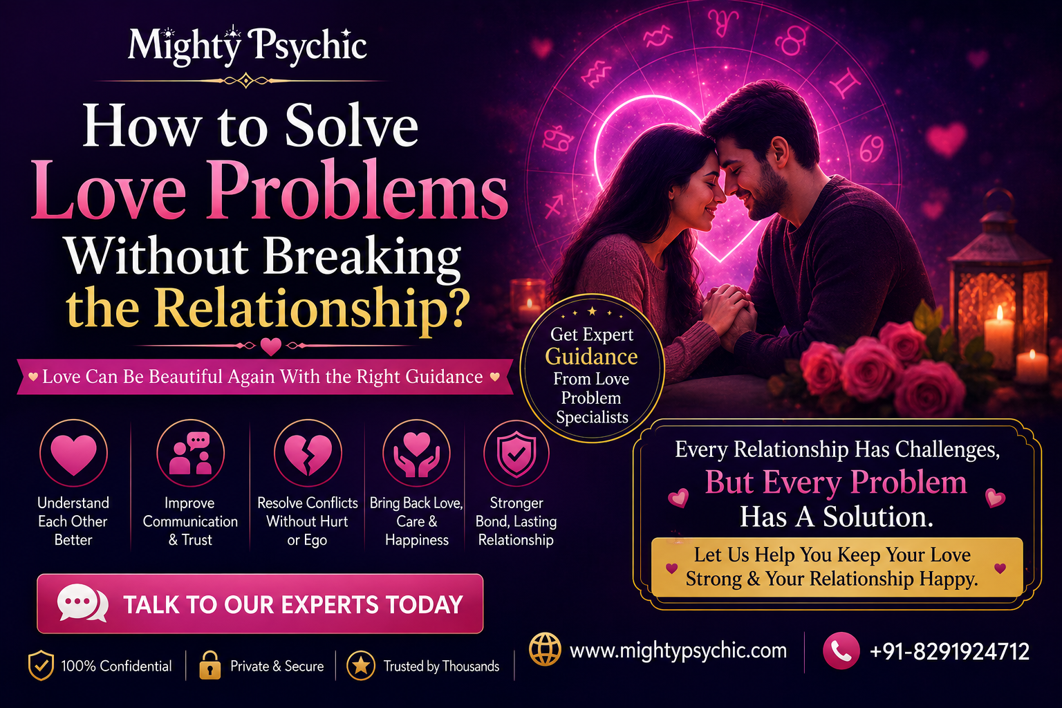 How to Solve Love Problems Without Breaking the Relationship? – Psychic Guru