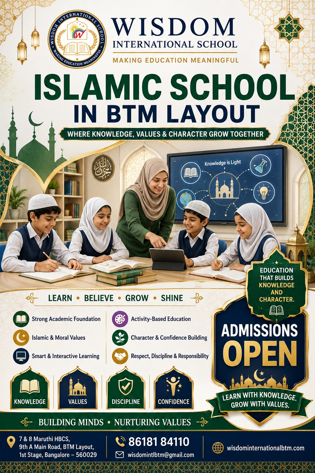 Which Type of School Is Right for Your Child in BTM Layout? – wisdominternationschool