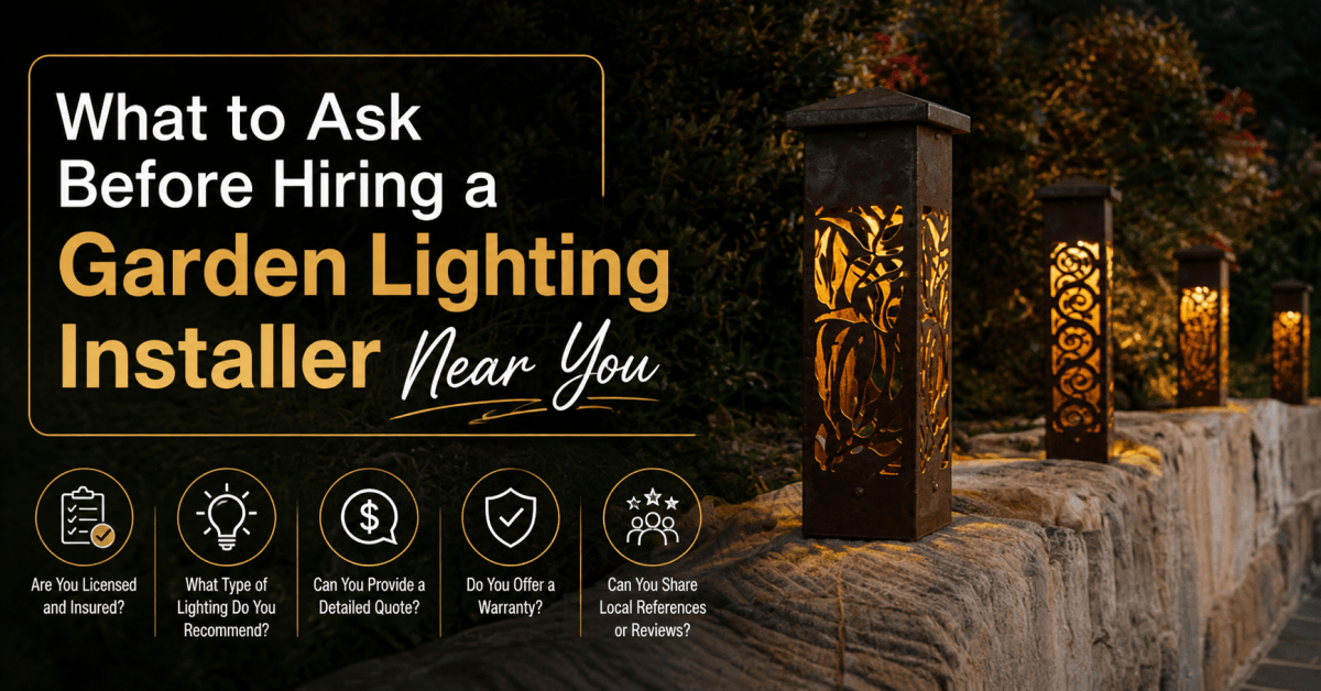What to Ask Before Hiring a Garden Lighting Installer Near You – Daily Journal  Info