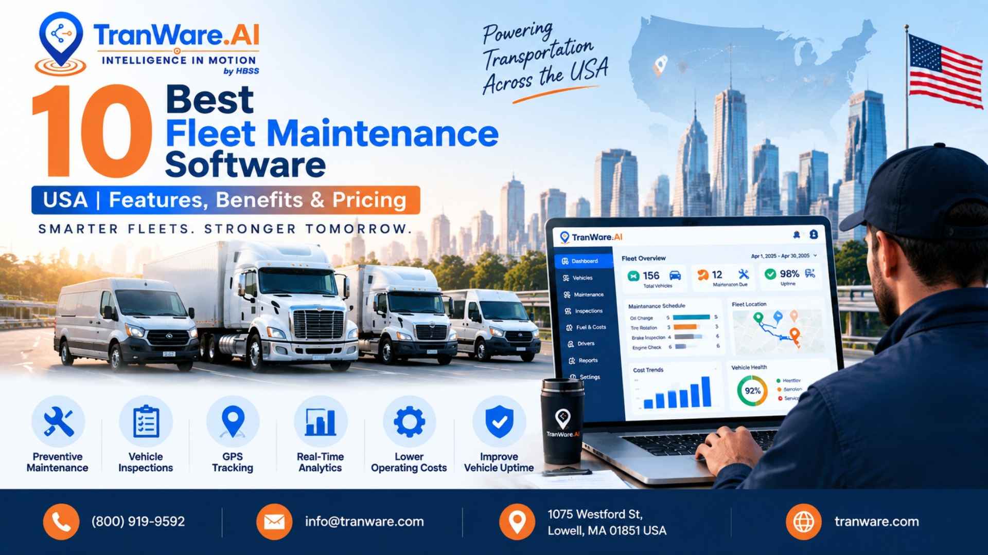 Top 10 Fleet Maintenance Software in the USA - TranWare AI