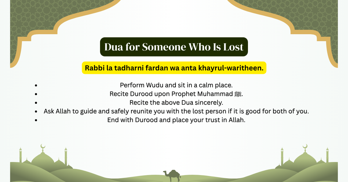 Dua for Someone Who Is Lost – Islamic Dua For Love Back